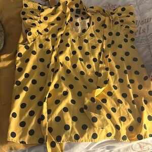 SHEIN Polka Dot Business Blouse